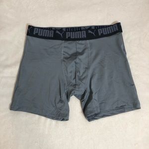 Grey Puma Polyester/Spandex Boxer Brief

Size Medium